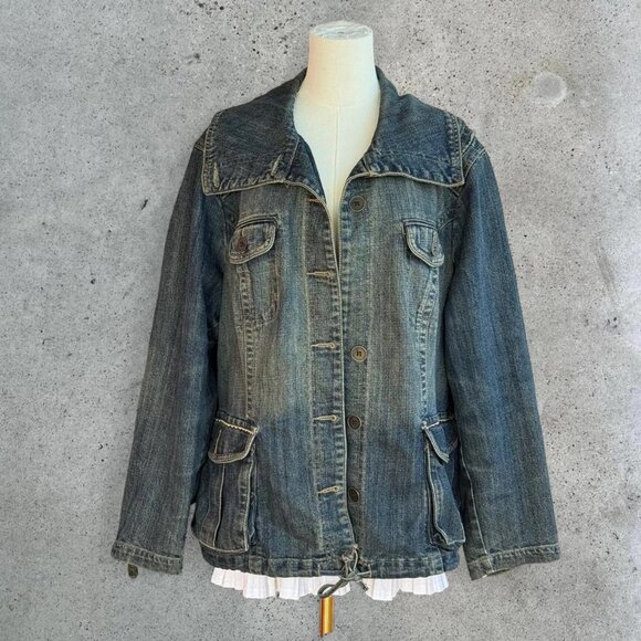 Y2K denim jacket // plus size - Picture 3 of 8